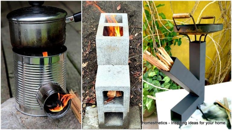 27个疯狂酷的DIY火箭炉计划用木头做饭